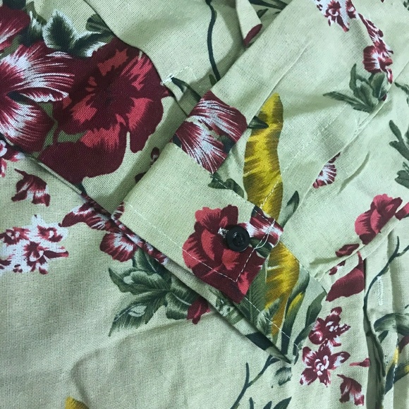 Men's Floral Designer Shirt - Picture 4 of 4
